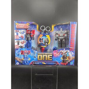 Transformers One Optimus Prime Vs Megatron Robot Battlers 2-In-1 Spinning Figure